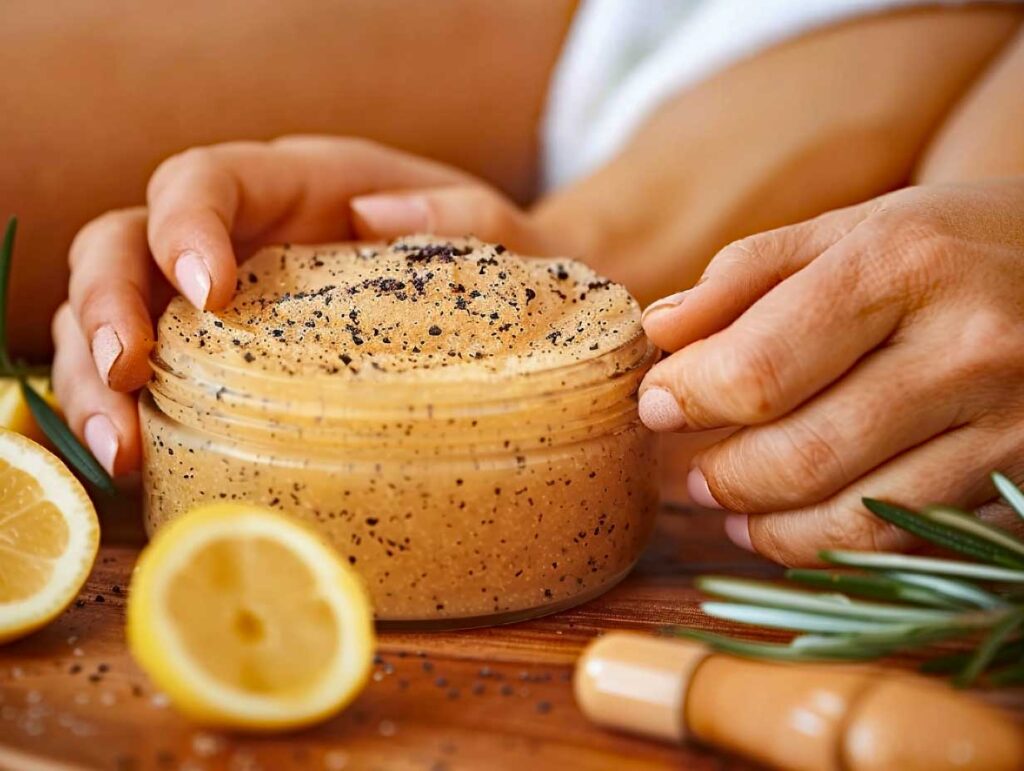 Gommage anti-cellulite en pot